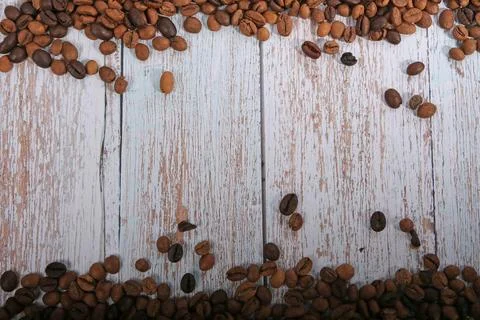 Coffee beans, drinks, roasted, background Stock Photos