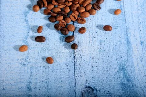 Coffee beans, drinks, roasted, background Stock Photos