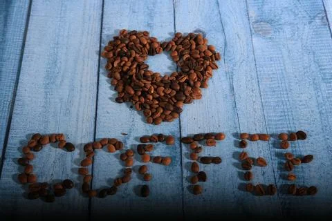 Coffee beans, drinks, roasted, background Stock Photos