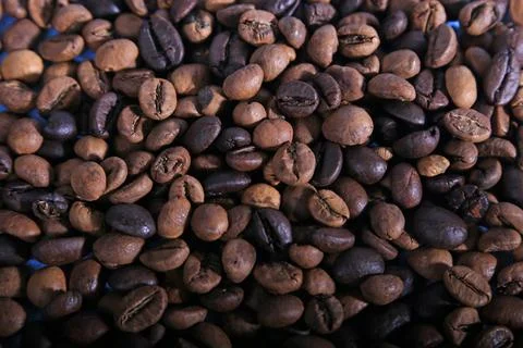 Coffee beans, drinks, roasted, background Stock Photos