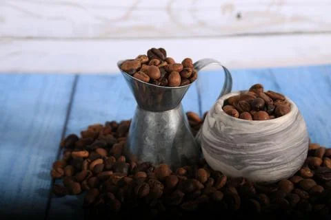 Coffee beans, drinks, roasted, background Фото