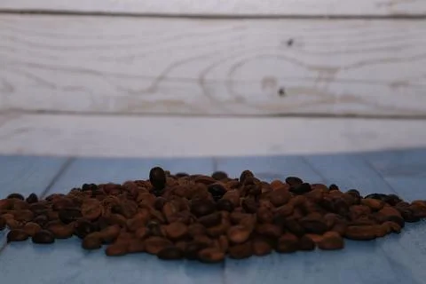 Coffee beans, drinks, roasted, background Stock Photos