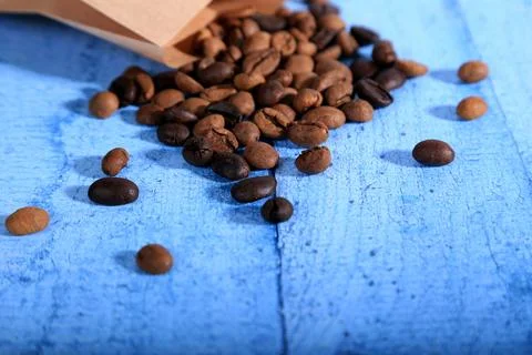 Coffee beans, drinks, roasted, background Stock Photos