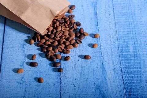 Coffee beans, drinks, roasted, background Stock Photos