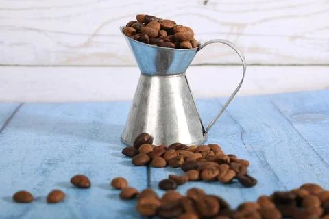 Coffee beans, drinks, roasted, background Stock Photos