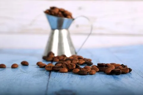 Coffee beans, drinks, roasted, background Stock Photos