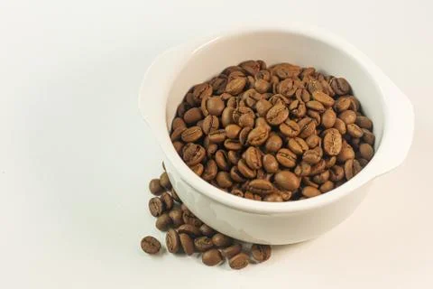 Coffee beans dry process close up image.. Stock Photos