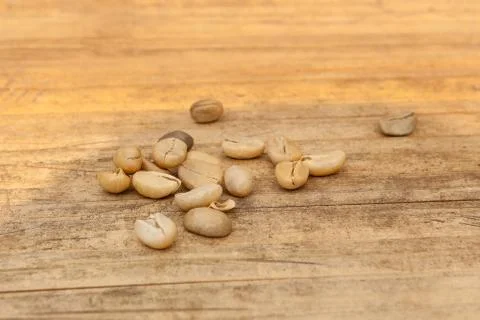 Coffee beans drying on sun. Stock Photos