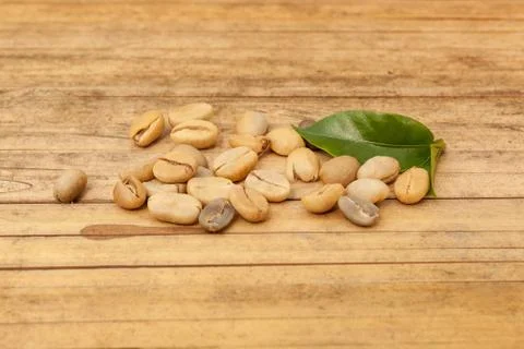 Coffee beans drying on sun. Stock Photos