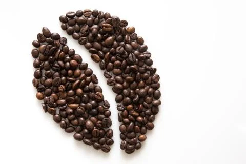 Coffee beans emblem 写真素材