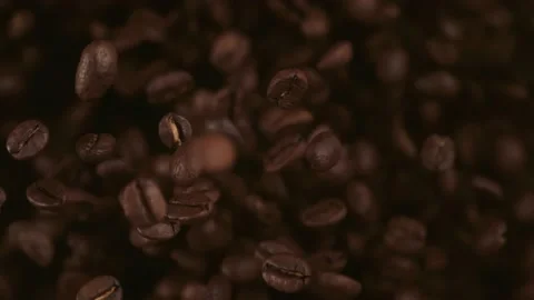 Coffee beans exploded 2 Stock Footage 229426636
