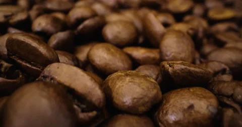 Coffee beans in extreme close up, macro shot Stock Footage 146514319