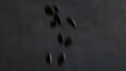 Coffee Beans Falling Stock Footage 109068640