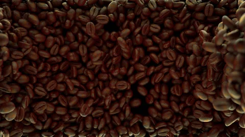 Coffee Beans on the flat Stock-Footage 104403931