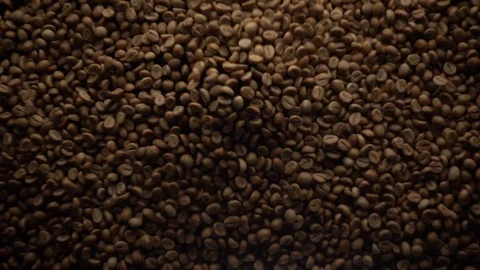 Coffee Beans Fly After Being Exploded. Slow Motion. Video stock 116233701