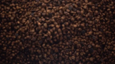Coffee Beans Fly After Being Exploded. Slow Motion. Video stock 116290064
