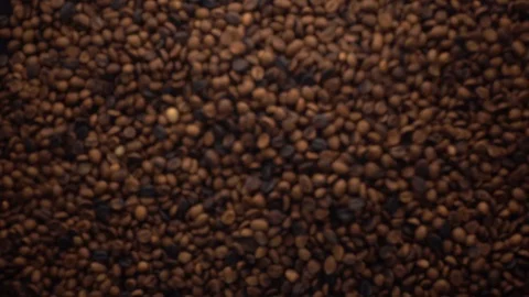 Coffee Beans Fly After Being Exploded. Slow Motion. Video stock 116290188