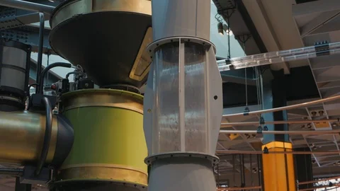Coffee beans flying inside a container Stock Footage 119256706