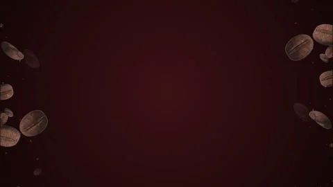 Coffee beans flying loop animation Stock Footage 150137577