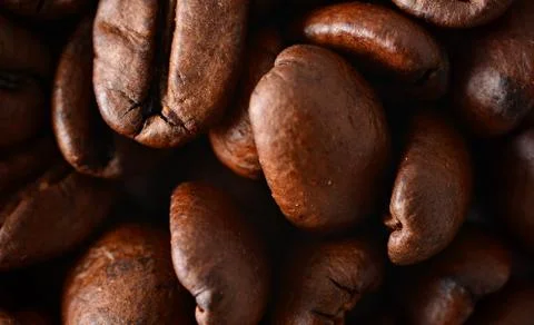Coffee beans full frame background. Fotos Stock