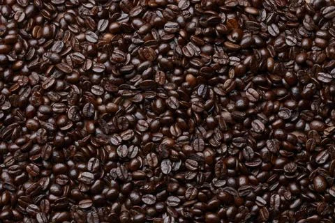 Coffee Beans full frame of coffee beans shot as a background with space fo... Stock-Fotos