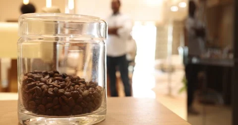 Coffee Beans In A Glass Stock Footage 329618013