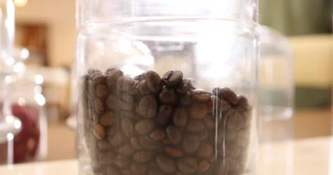 Coffee Beans In A Glass Stock Footage 329618416