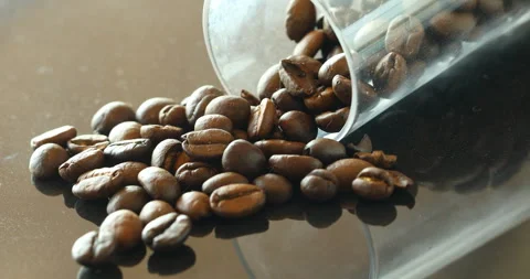 Coffee Beans In A Glass 스톡 동영상 329626913