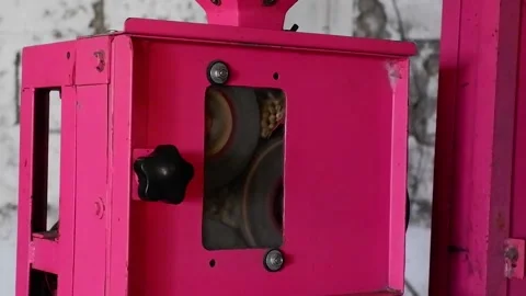 Coffee beans in a grain conditioner. Video stock 137943775