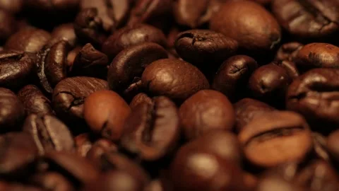 Coffee beans, grains Stock Footage 155646977