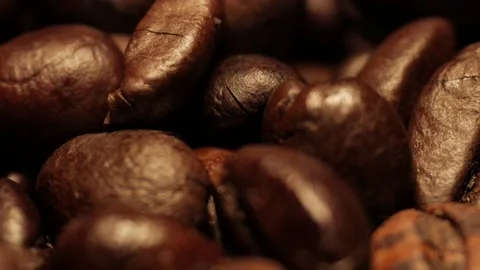 Coffee beans, grains Stock Footage 155647033