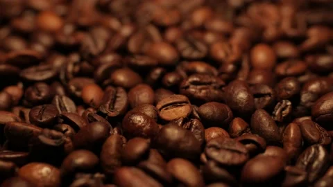 Coffee beans, grains Stock Footage 155647202