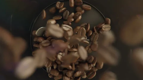Coffee beans grinding Video stock 141719513