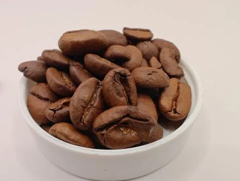 Coffee beans in a heap Foto stock