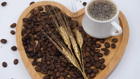 Coffee Beans heart Stock-Footage 240397439