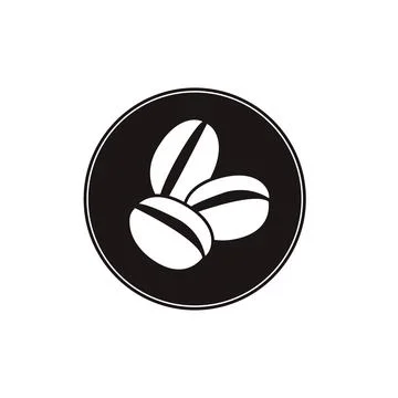 Coffee beans icon for cafe, menu, web, logo Stock Illustration