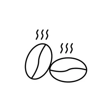 Coffee beans icon element of coffe icon for mobile concept and web apps. Thin Stock Illustration
