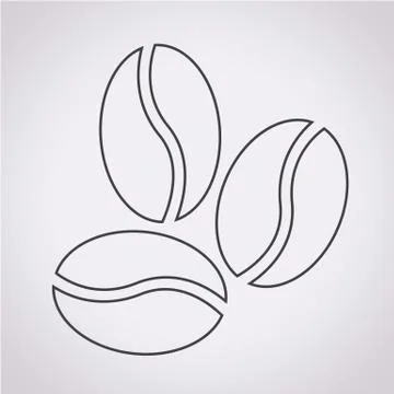 Coffee beans Icon Stock Illustration