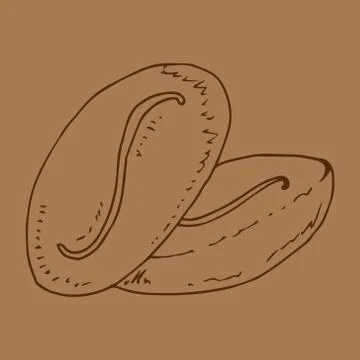 Coffee beans icon. Stock Illustration