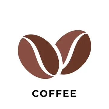 Coffee beans icon vector design illustration. Coffee icon vector isolated on  스톡 일러스트