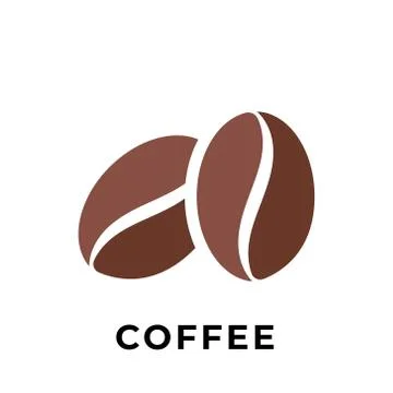 Coffee beans icon vector design illustration. Coffee icon vector isolated on  Stock Illustration