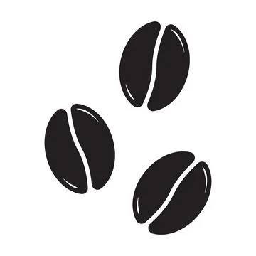 Coffee beans icon vector for graphic design, logo, web site, social media, mo 스톡 일러스트