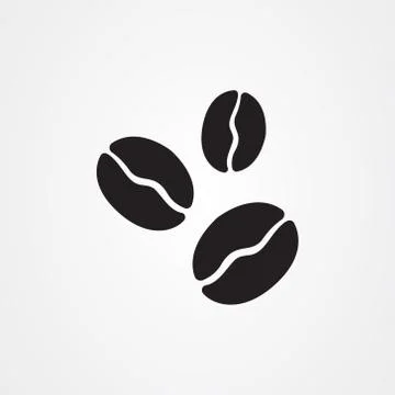 Coffee beans icon vector illustration Illustrazione stock