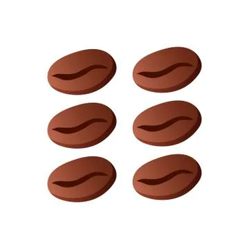 Coffee beans icon on white background. Acoustic musical instrument sign. Vector Stock Illustration