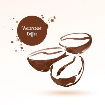 Coffee beans Stock Illustration
