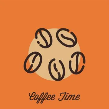 Coffee beans Stock Illustration