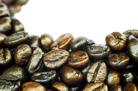 Coffee beans isolated Stock Photos