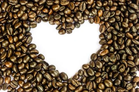 Coffee beans isolated Stock Photos