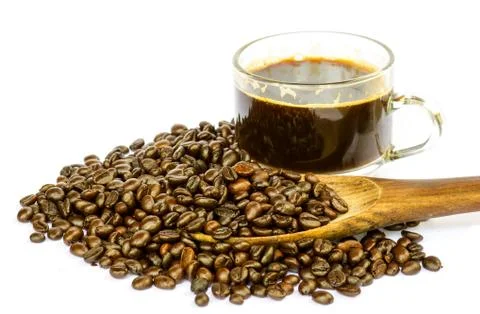 Coffee beans isolated Stock Photos
