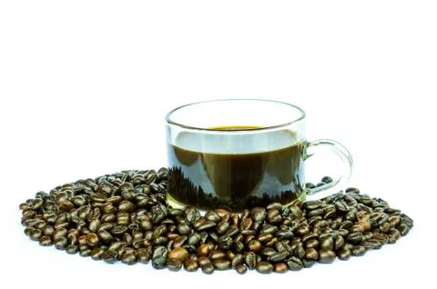 Coffee beans isolated Stock Photos